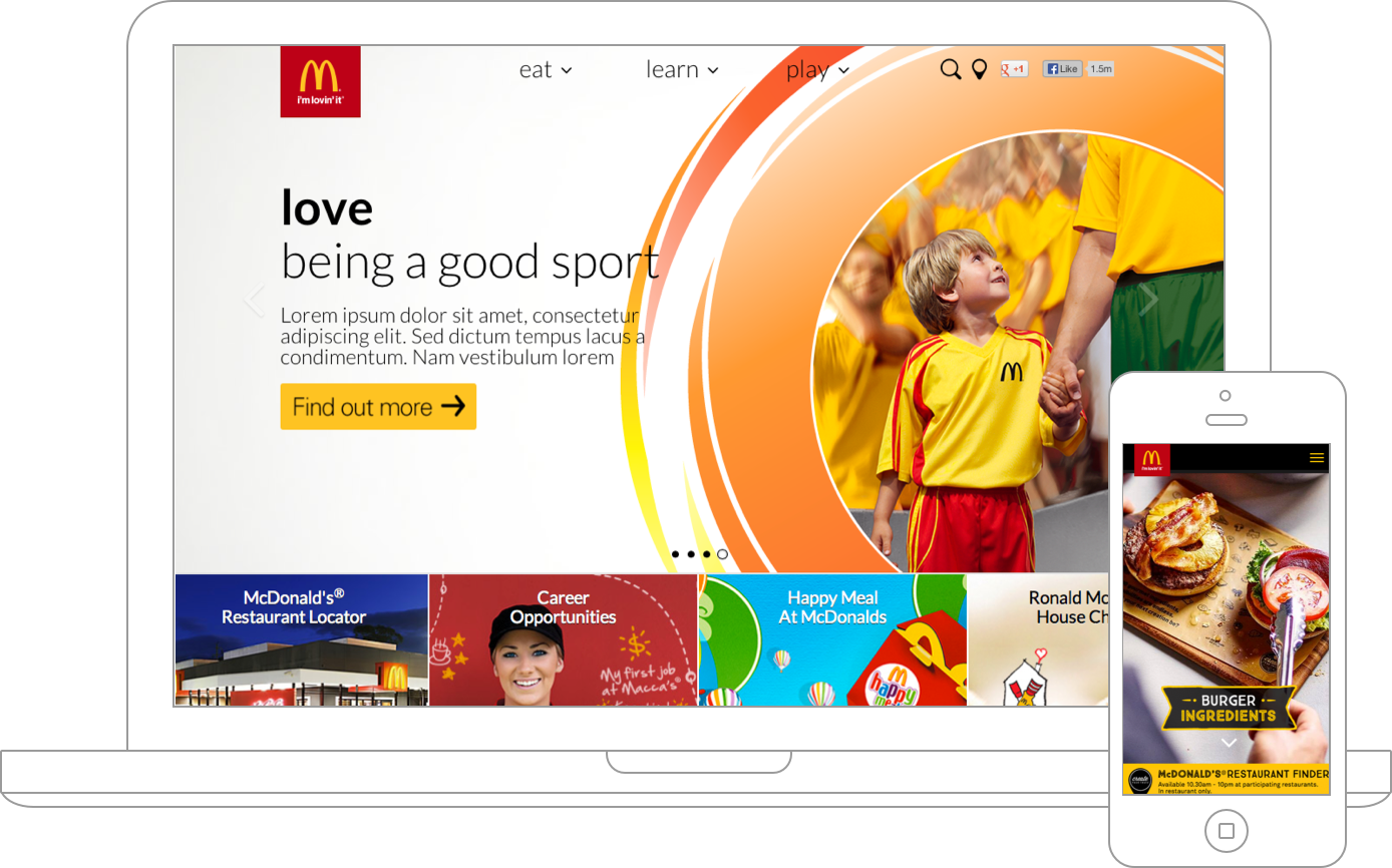 McDonalds Australia Site and App